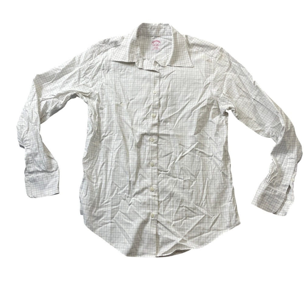 Brooks Brothers 2 Women's Classic Fit Long Sleeve 100% Cotton Button Up Blouse